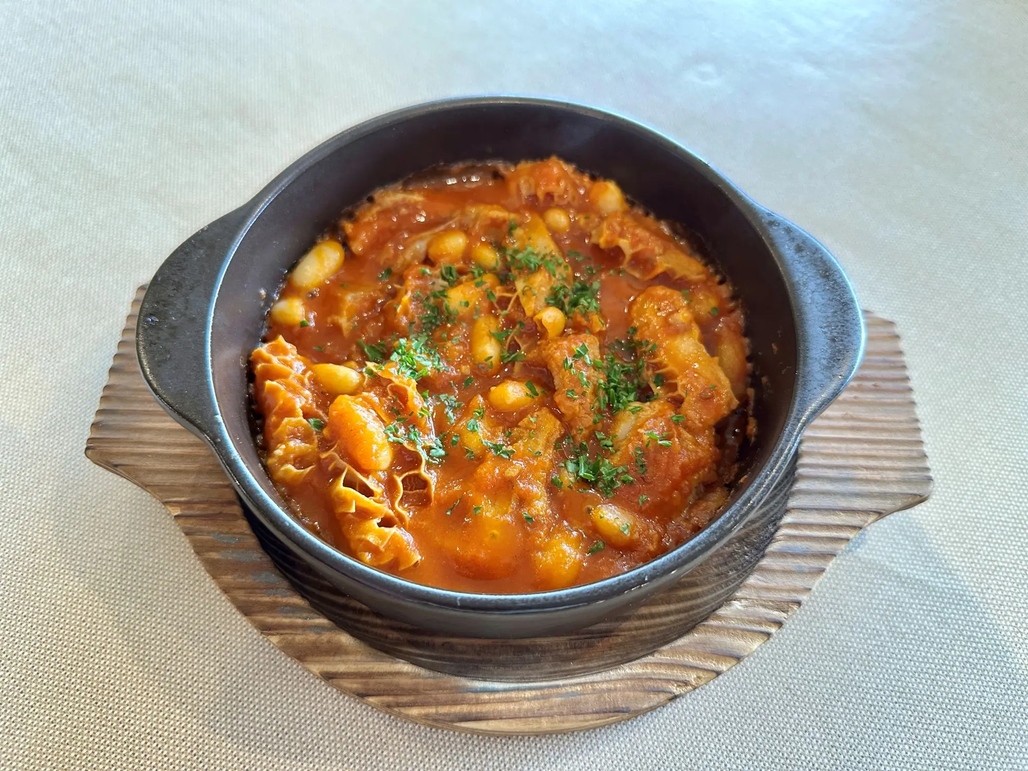 白いんげん豆入りトリッパ